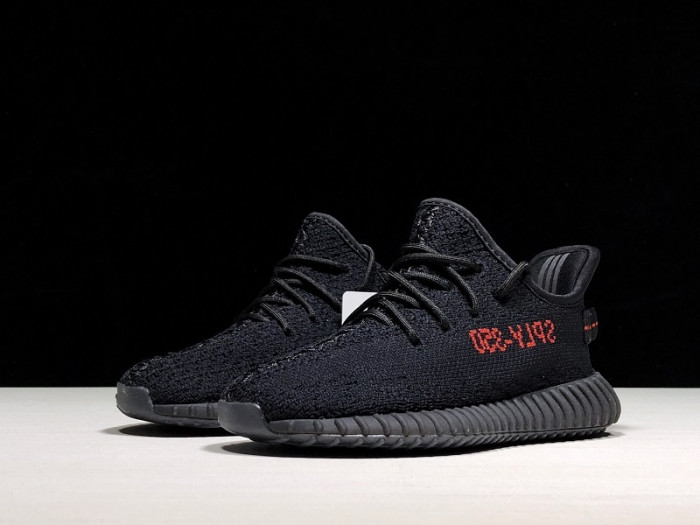 ad*s kids Y**zy boost 350 v2 black red (infant) bb6372(kids)