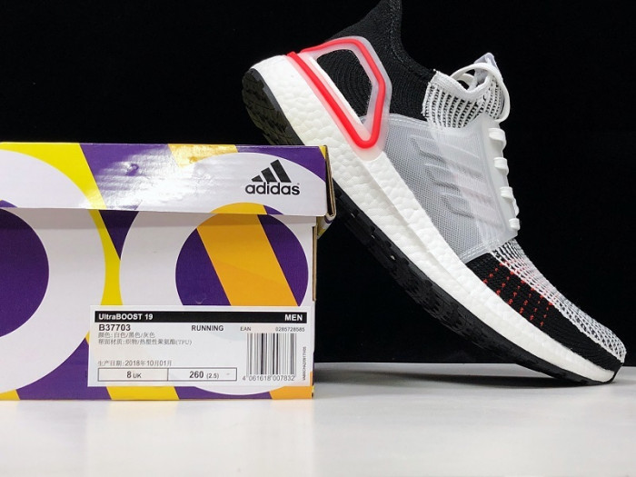 Ad*s ultra boost 2019 cloud white active red b37703