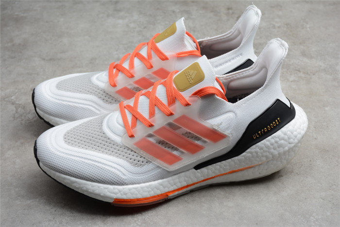 Ad*s ultraboost white red and black fz2106